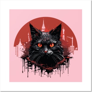 Sinister Cat Posters and Art